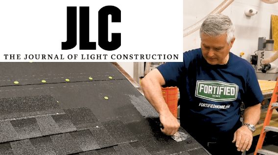 The Journal of Light Construction features FORTIFIED: A weathertight roof is the first line of defense in a storm-resistant house.
