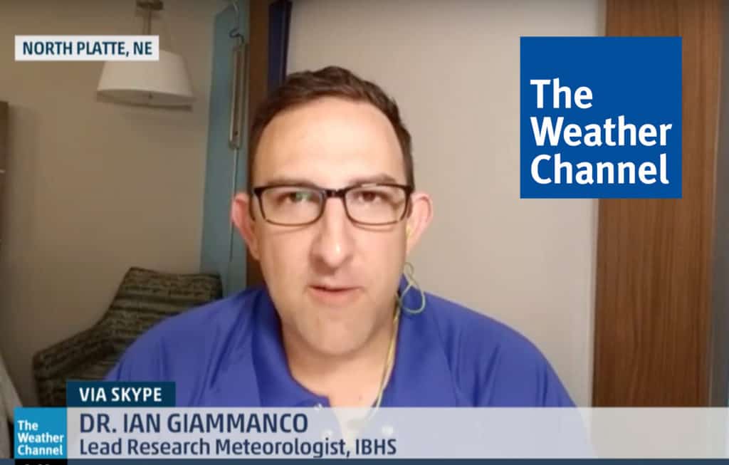 Dr. Ian Giammanco talks hail field research with The Weather Channel.