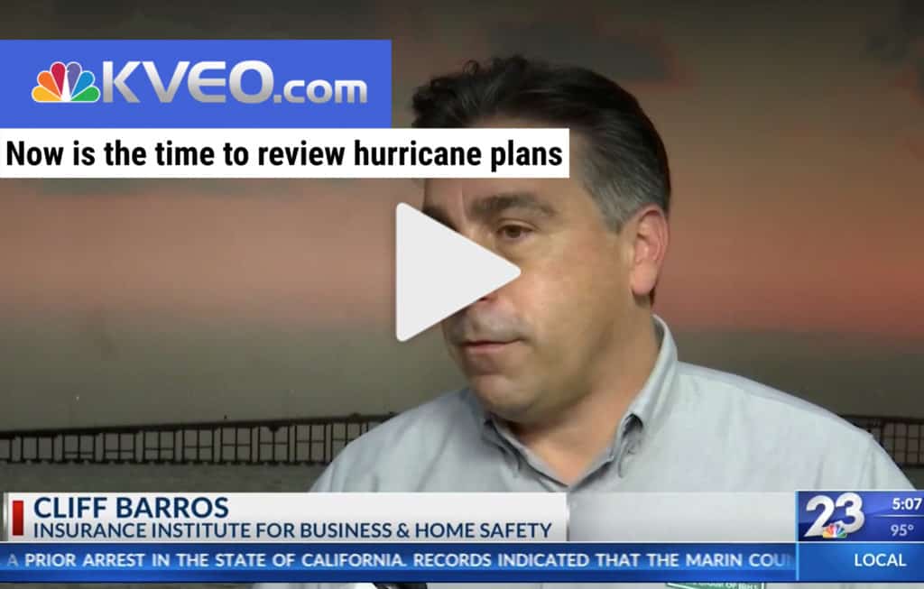IBHS's Cliff Barros explains how you can prepare for hurricane season.