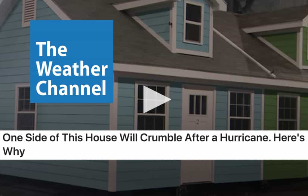 Why does one side of this home perform better during hurricane conditions? The Weather Channel explains.